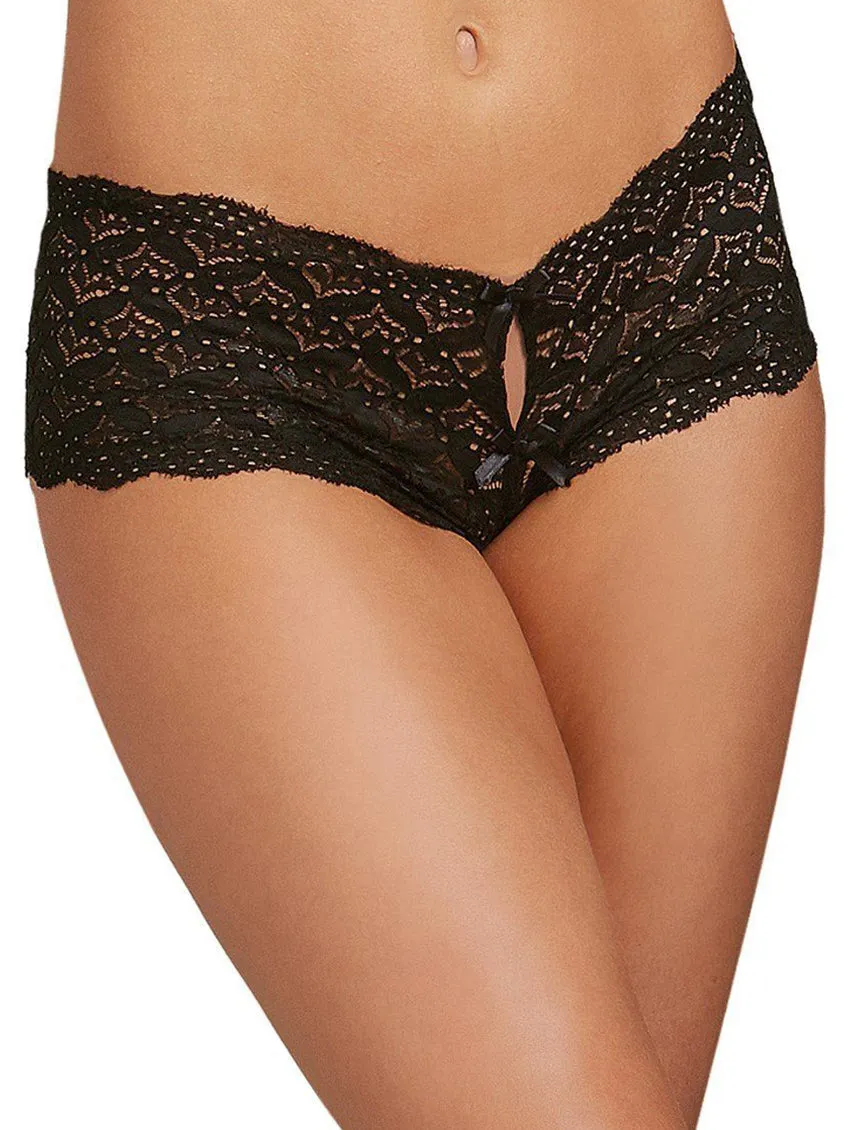 Dreamgirl Heart Lace Open Panty