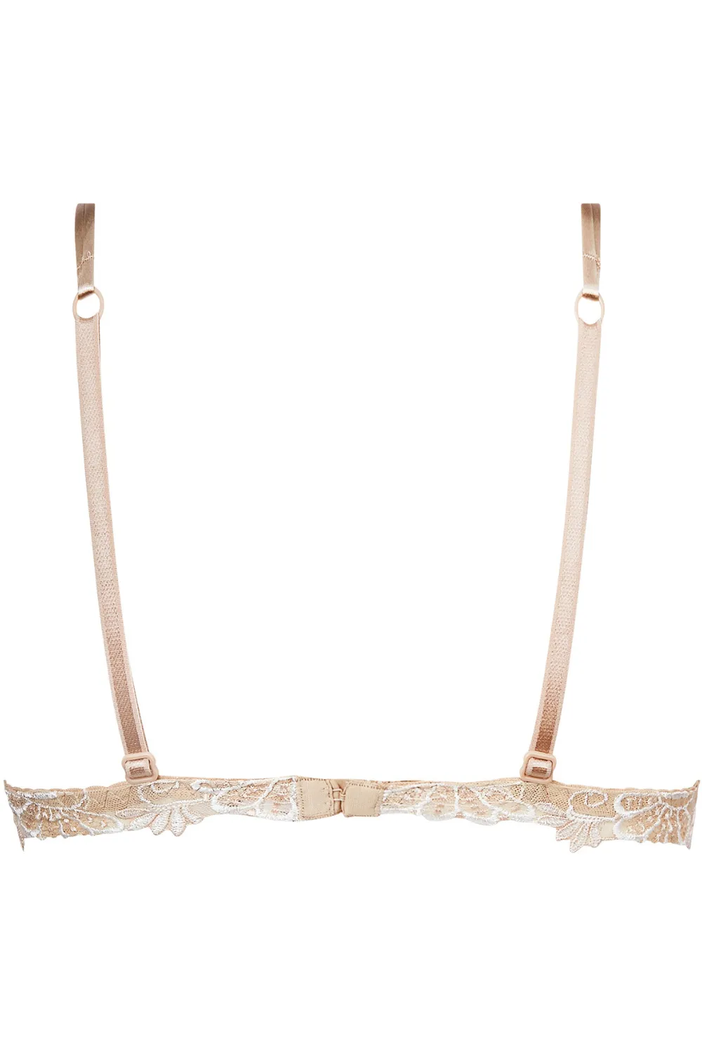 Dressing Floral Wireless Triangle Bra - Ambre Nacre