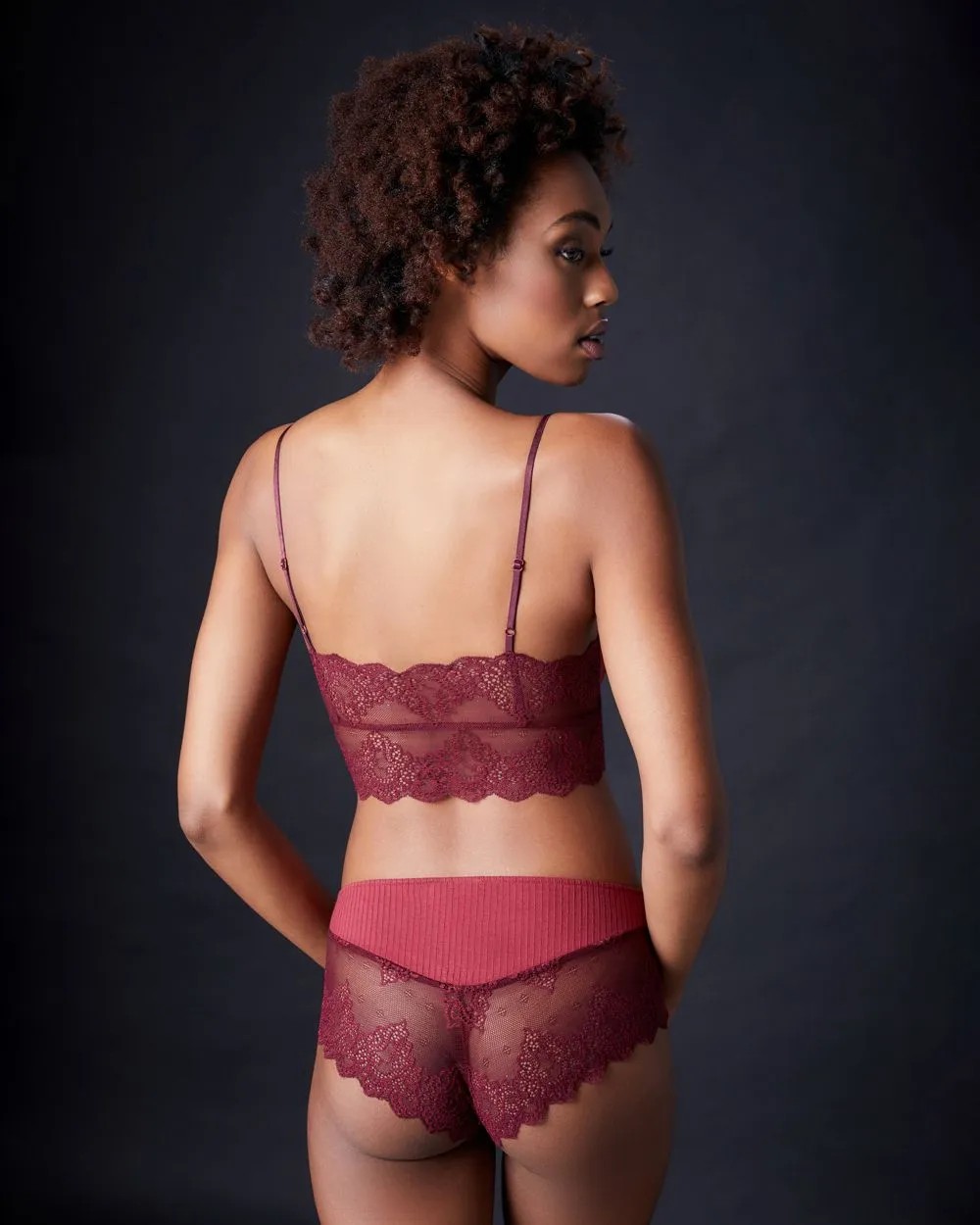 Eco Rib with Lace Cheeky Hipster