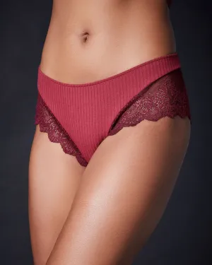 Eco Rib with Lace Cheeky Hipster