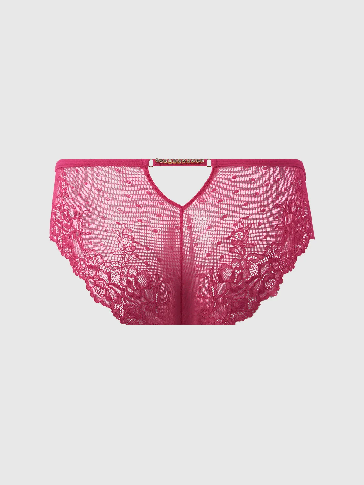 Elizabeth Lace & Rhinestone Back Cheeky
