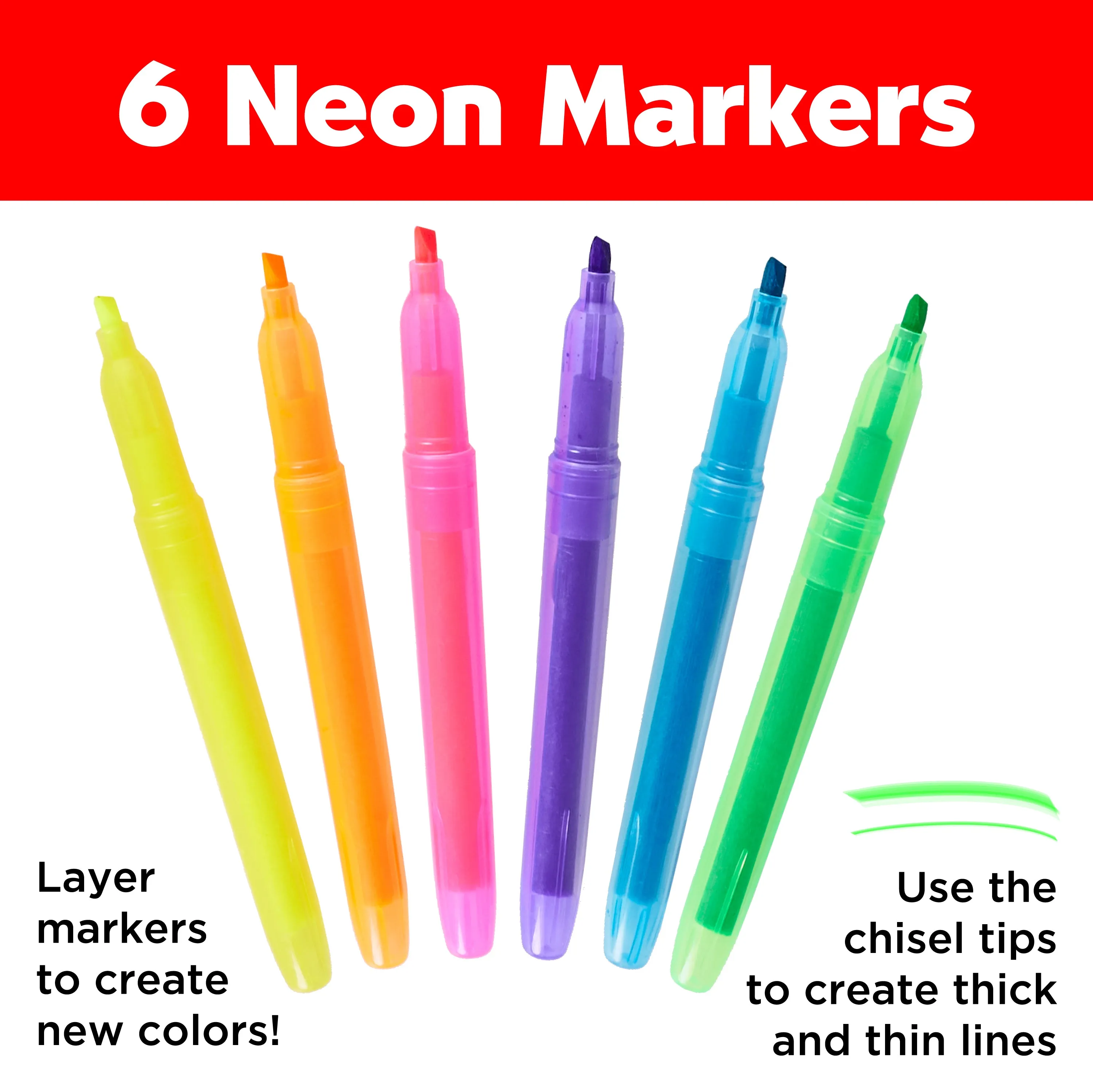 Faber-Castell Color in Mural Doodle Art Kit - Neon Adventure