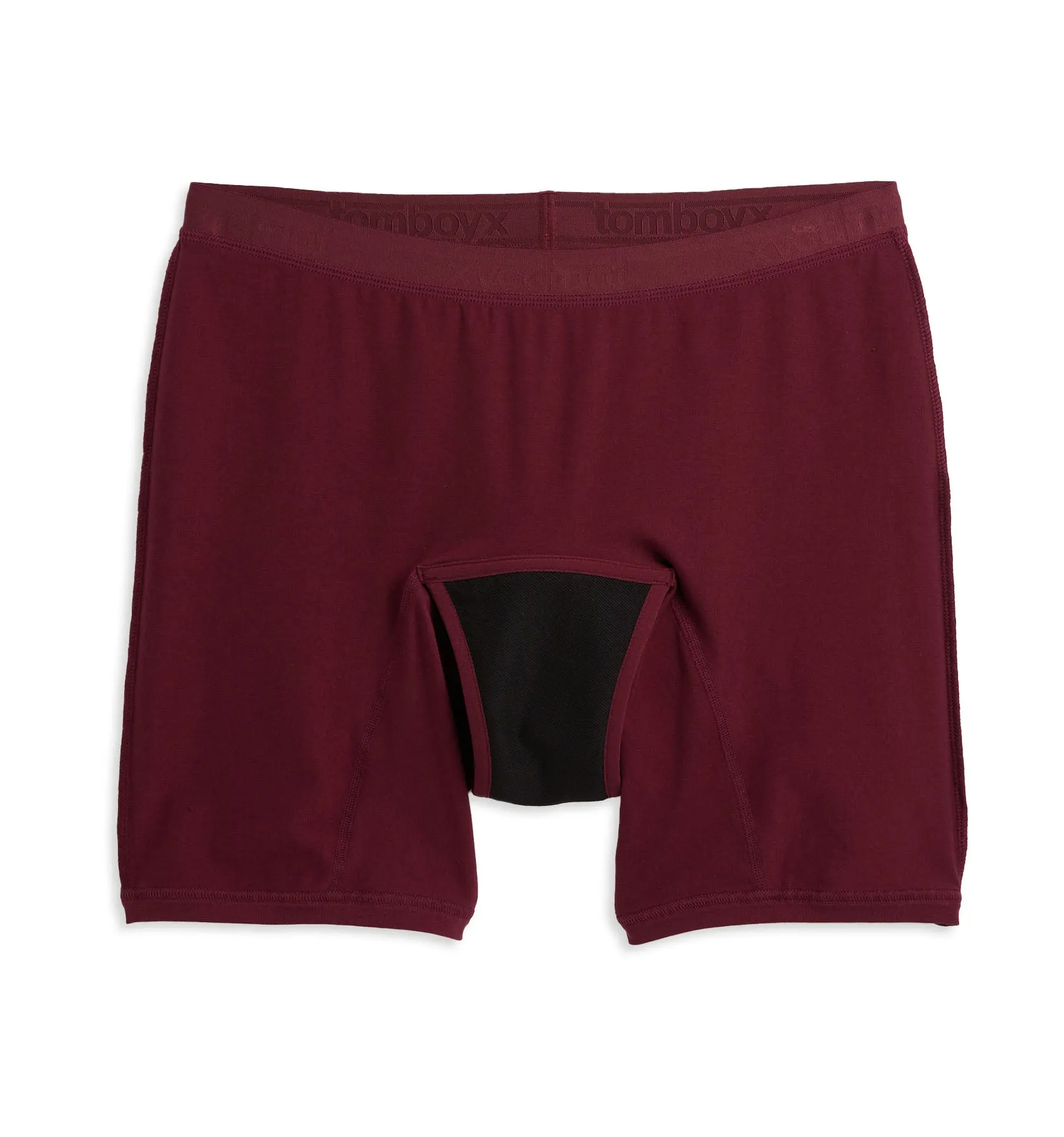 First Line Period 9" Boxer Briefs - Black Cherry