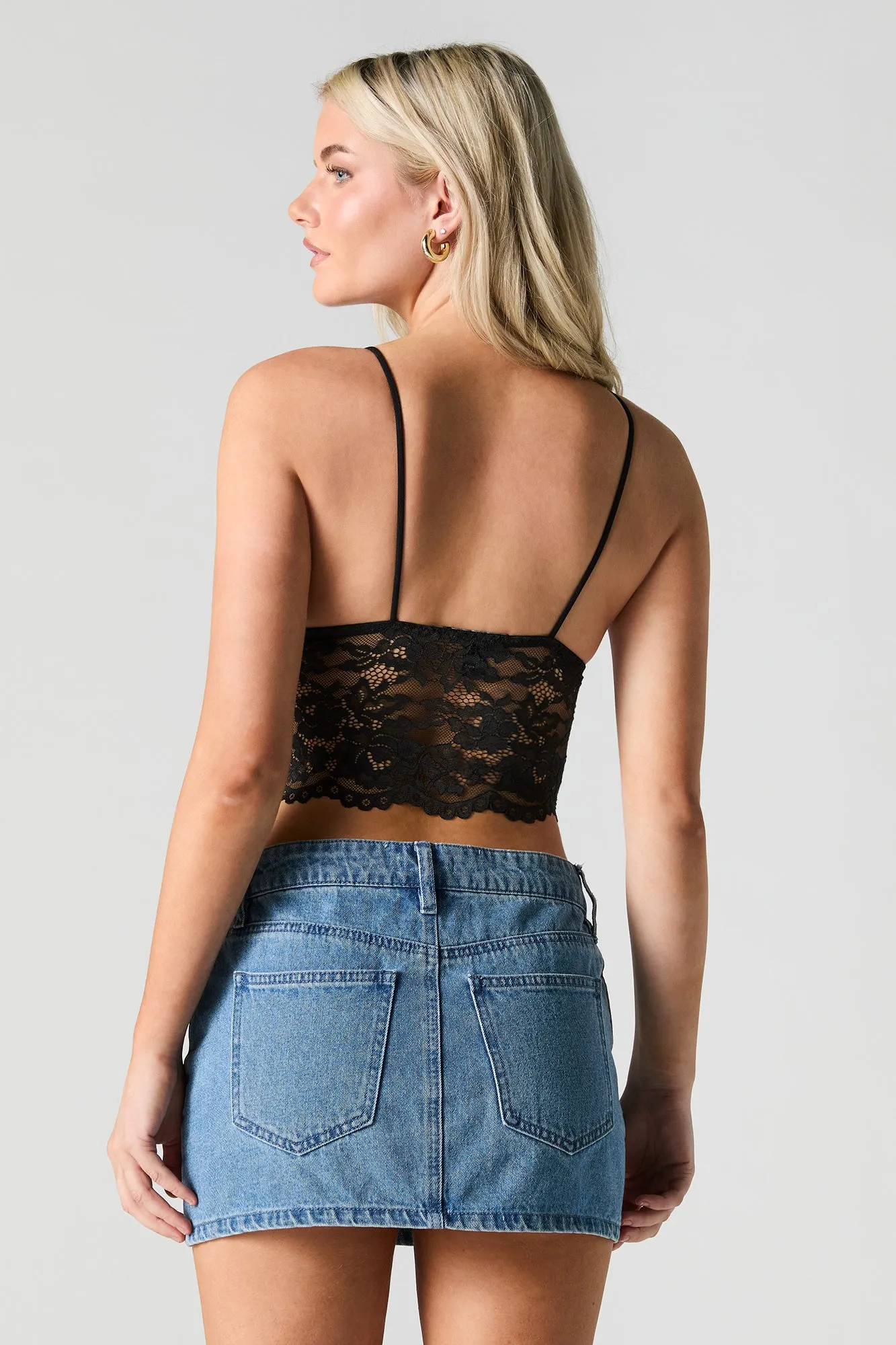Floral Lace Cami Bralette