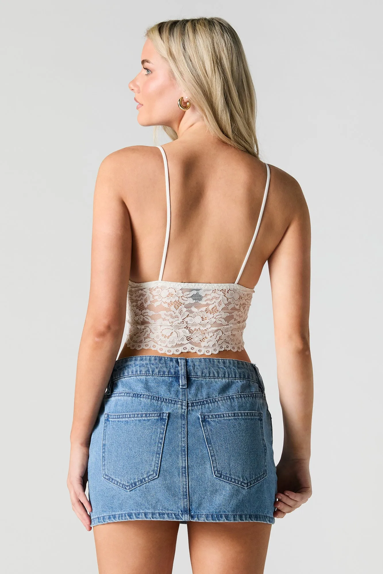 Floral Lace Cami Bralette