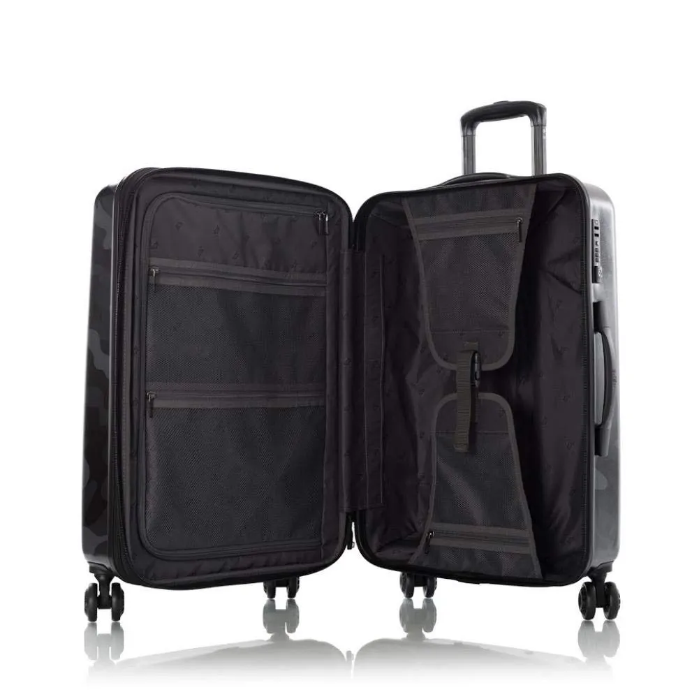 Heys America Black Camo 4-Wheel Spinner Hardside Luggage
