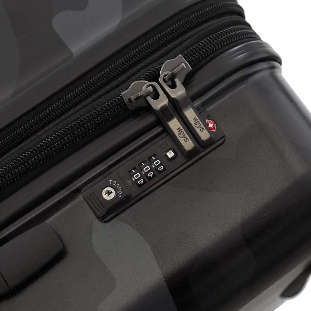 Heys America Black Camo 4-Wheel Spinner Hardside Luggage