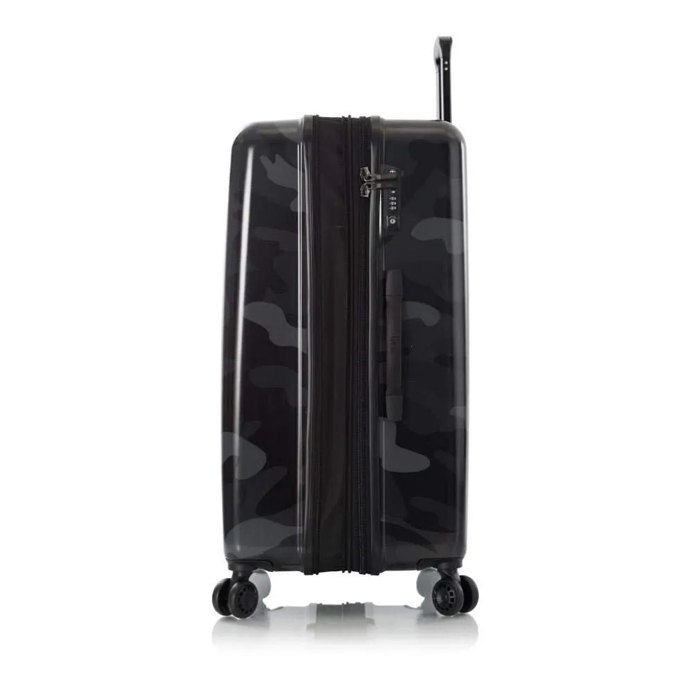 Heys America Black Camo 4-Wheel Spinner Hardside Luggage
