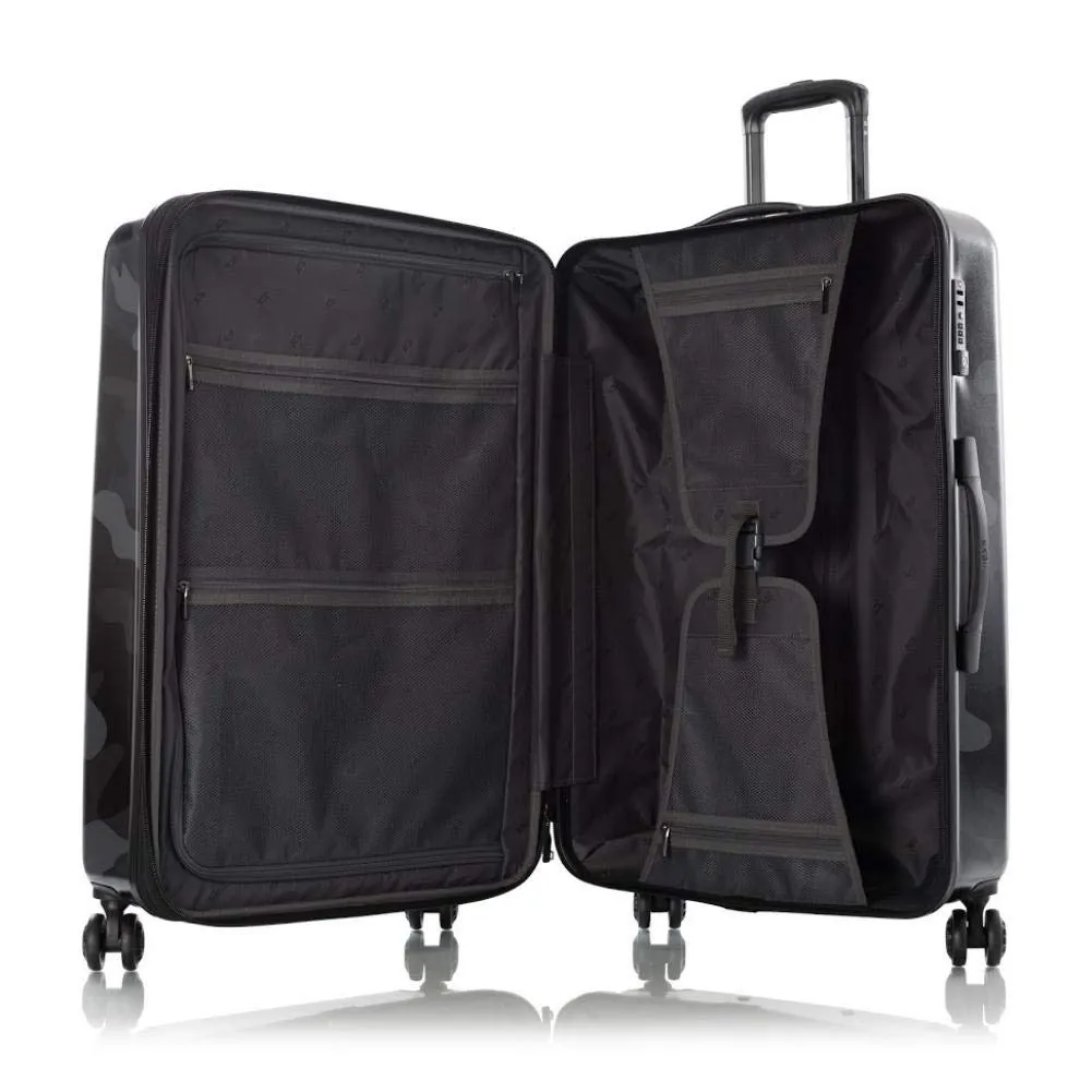 Heys America Black Camo 4-Wheel Spinner Hardside Luggage