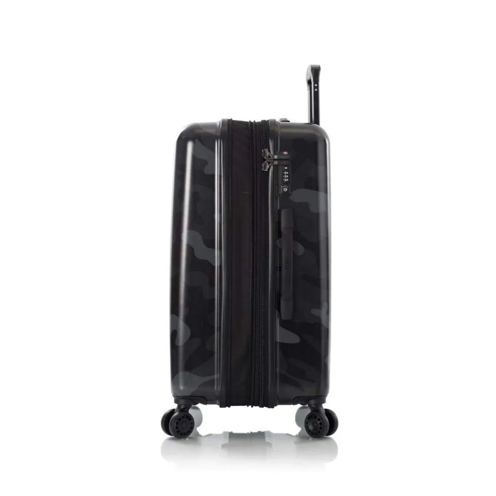 Heys America Black Camo 4-Wheel Spinner Hardside Luggage