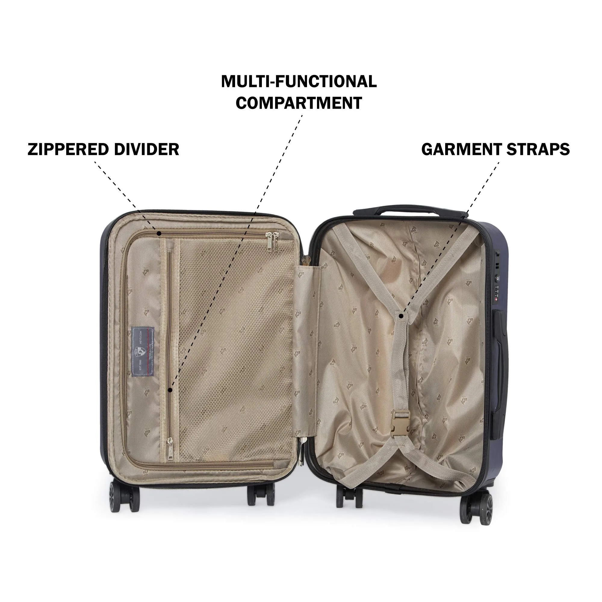 Heys America Terra-Lite 4-Wheel Spinner Hardside Luggage