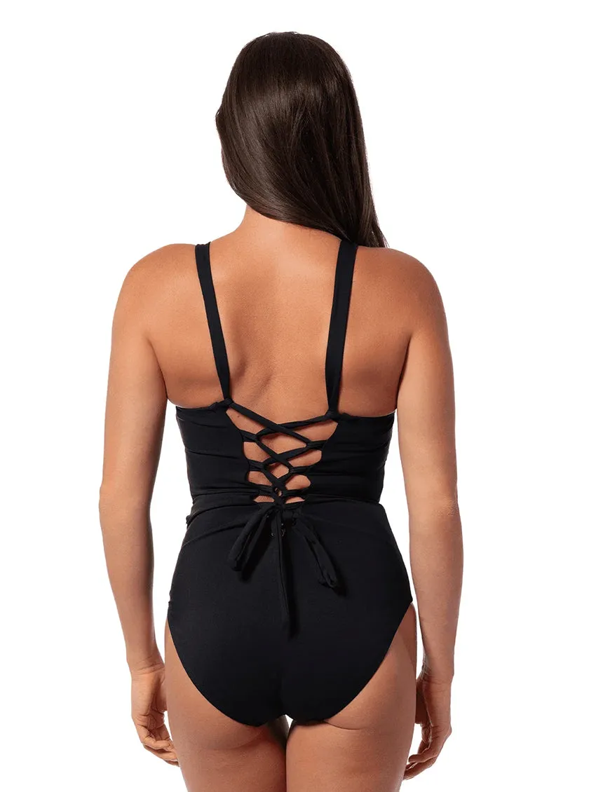 Jantzen High Line Sculpting One Piece Swimsuit