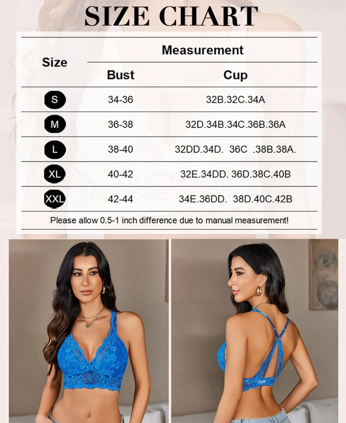 Lace Bralettes Wireless Bras
