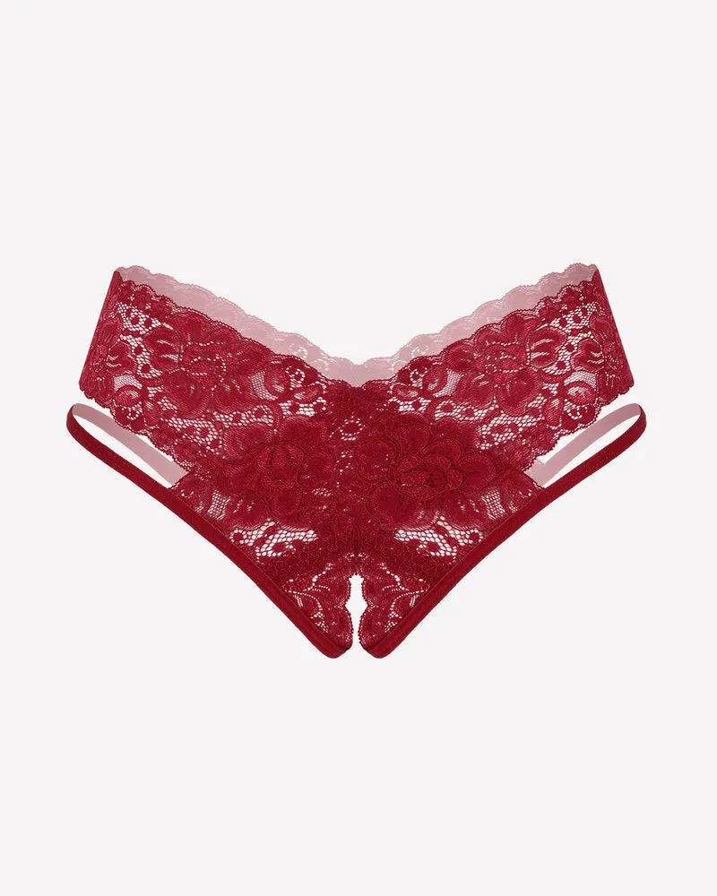 Lace Briefs V-Shape Cheeky Panties