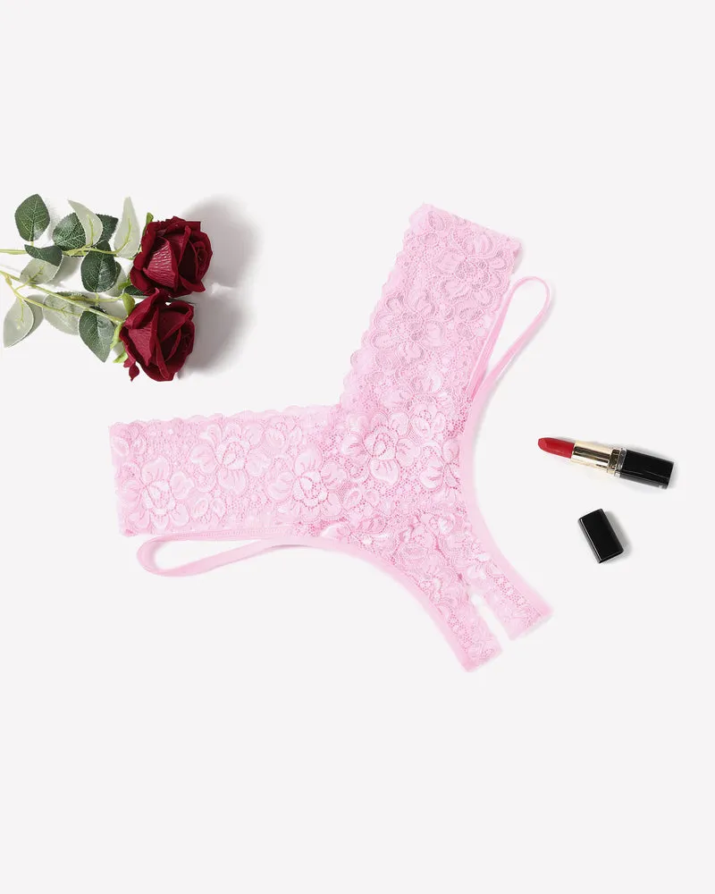 Lace Briefs V-Shape Cheeky Panties