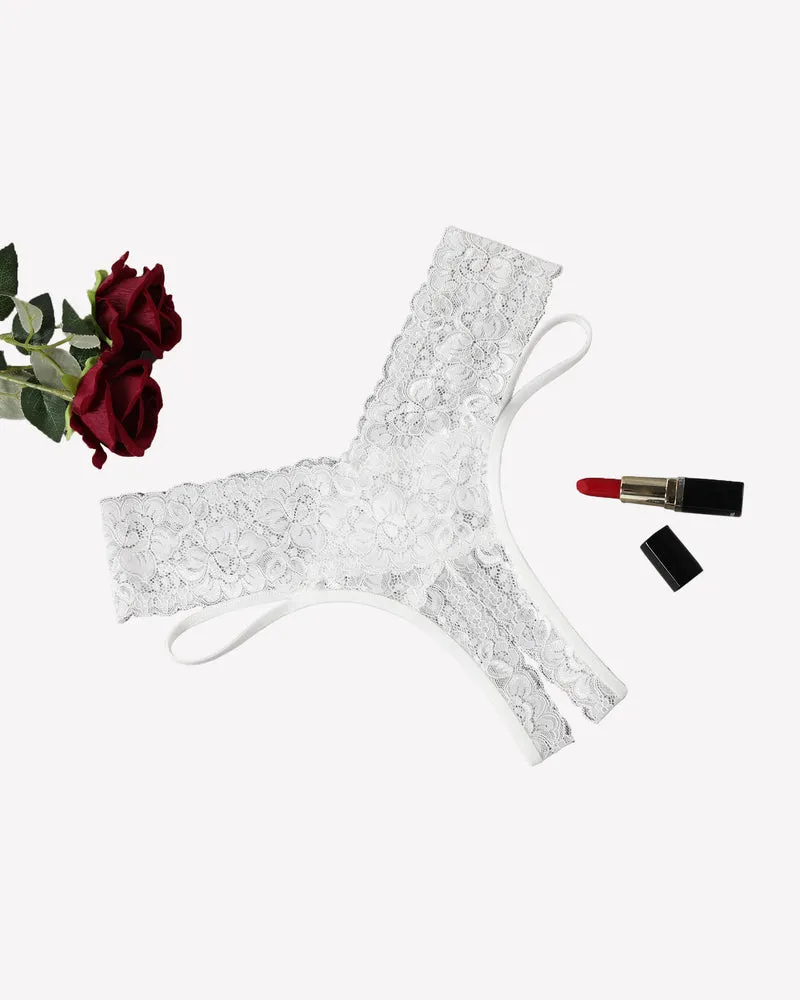 Lace Briefs V-Shape Cheeky Panties