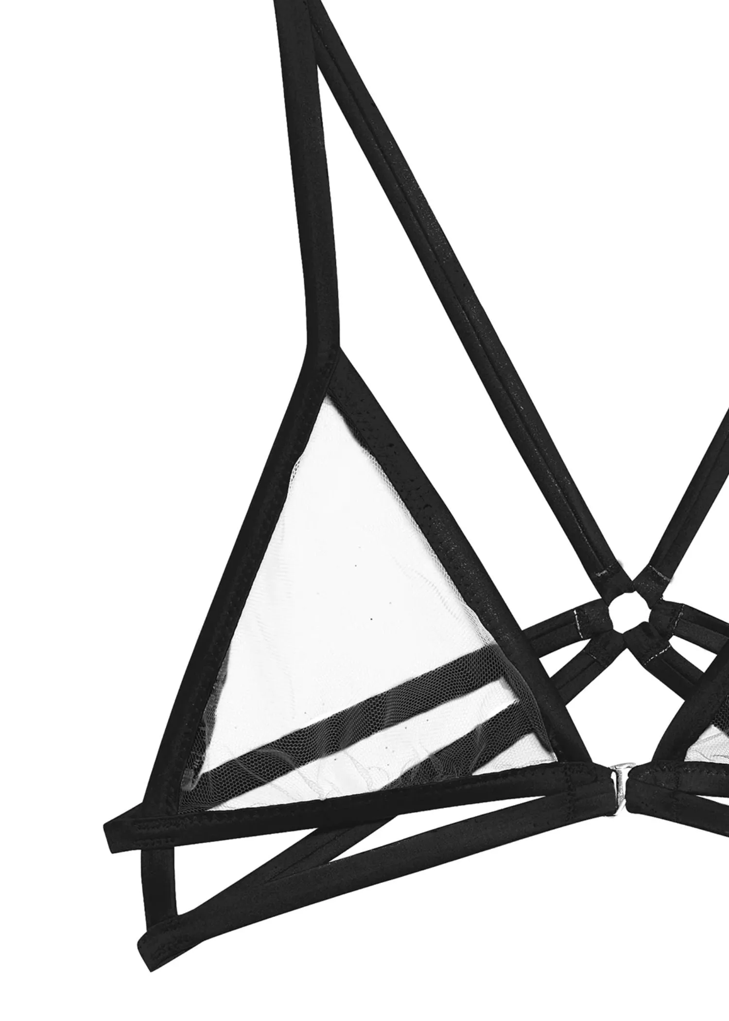 Luxe Strappy Bondage Bra (Black)