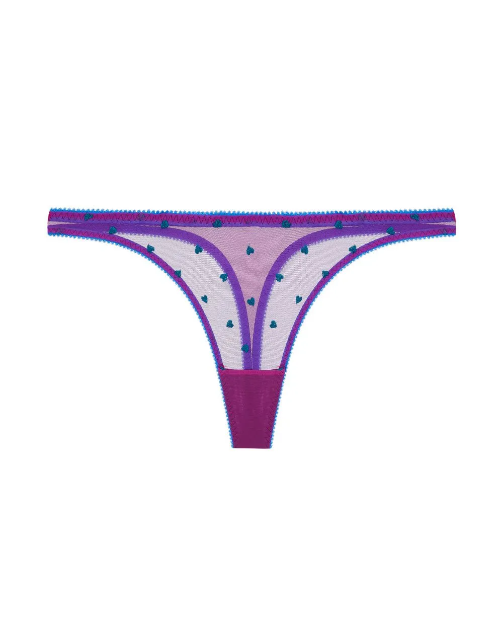 Mabel Heart Embrodiered Thong