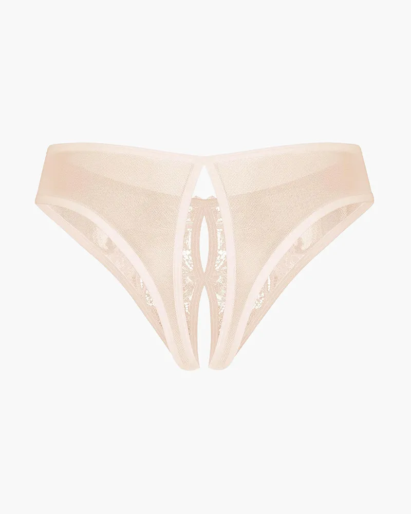 Mesh Panties Briefs with Cute Bow
