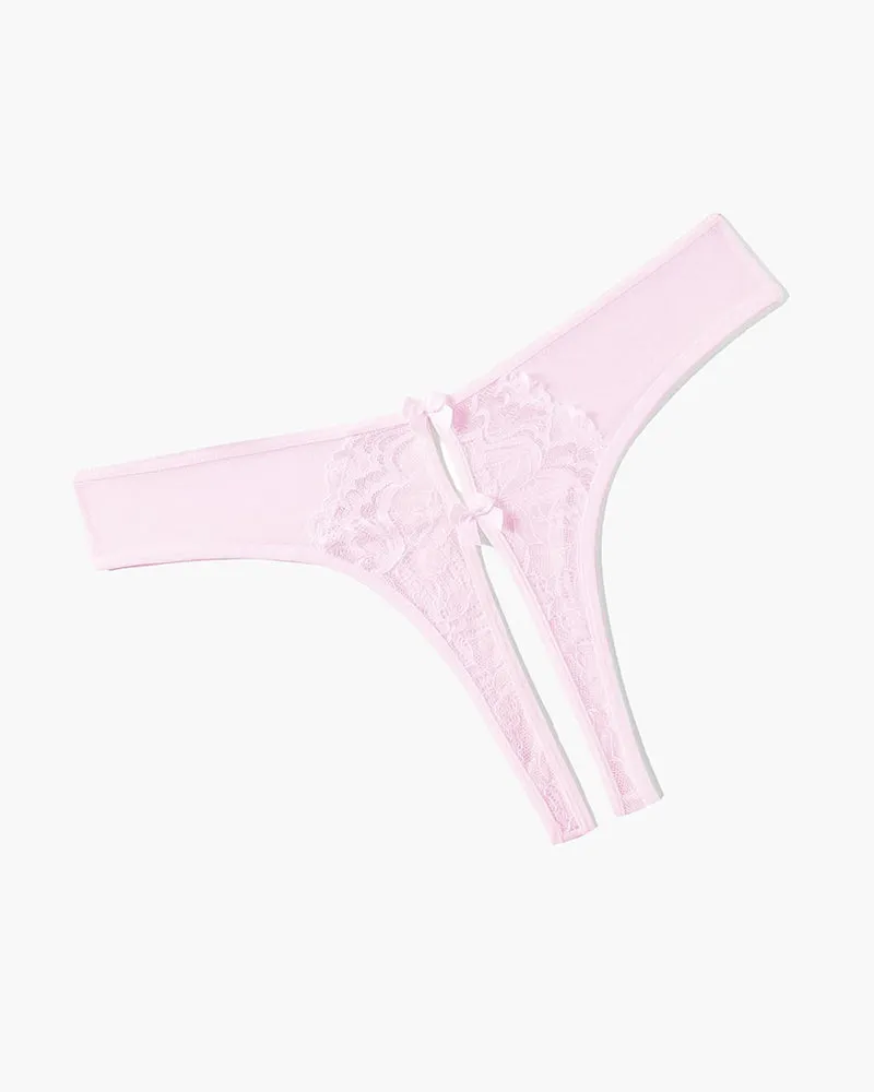 Mesh Panties Briefs with Cute Bow