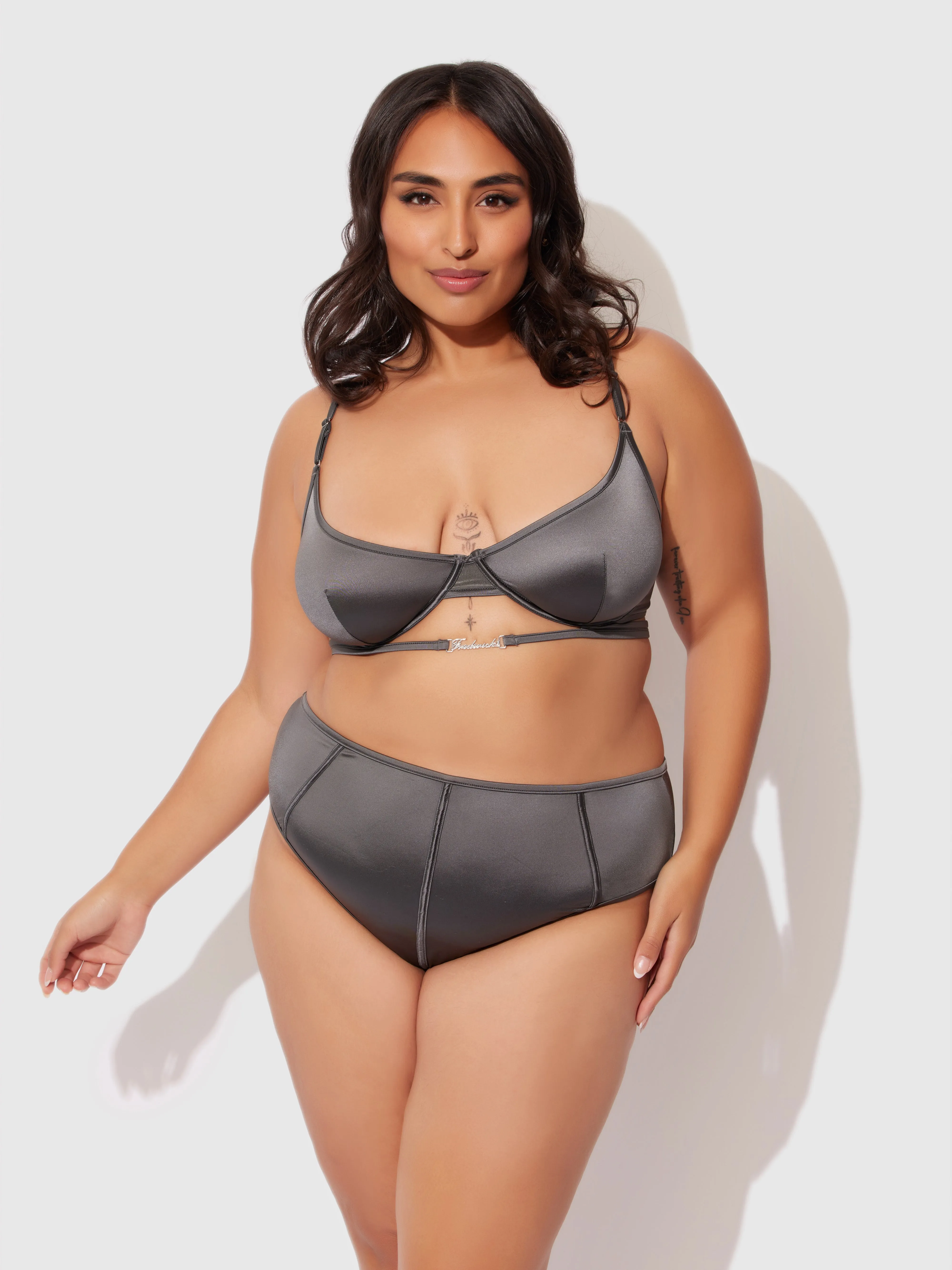 Neev Oil Slick Logo Longline Bra