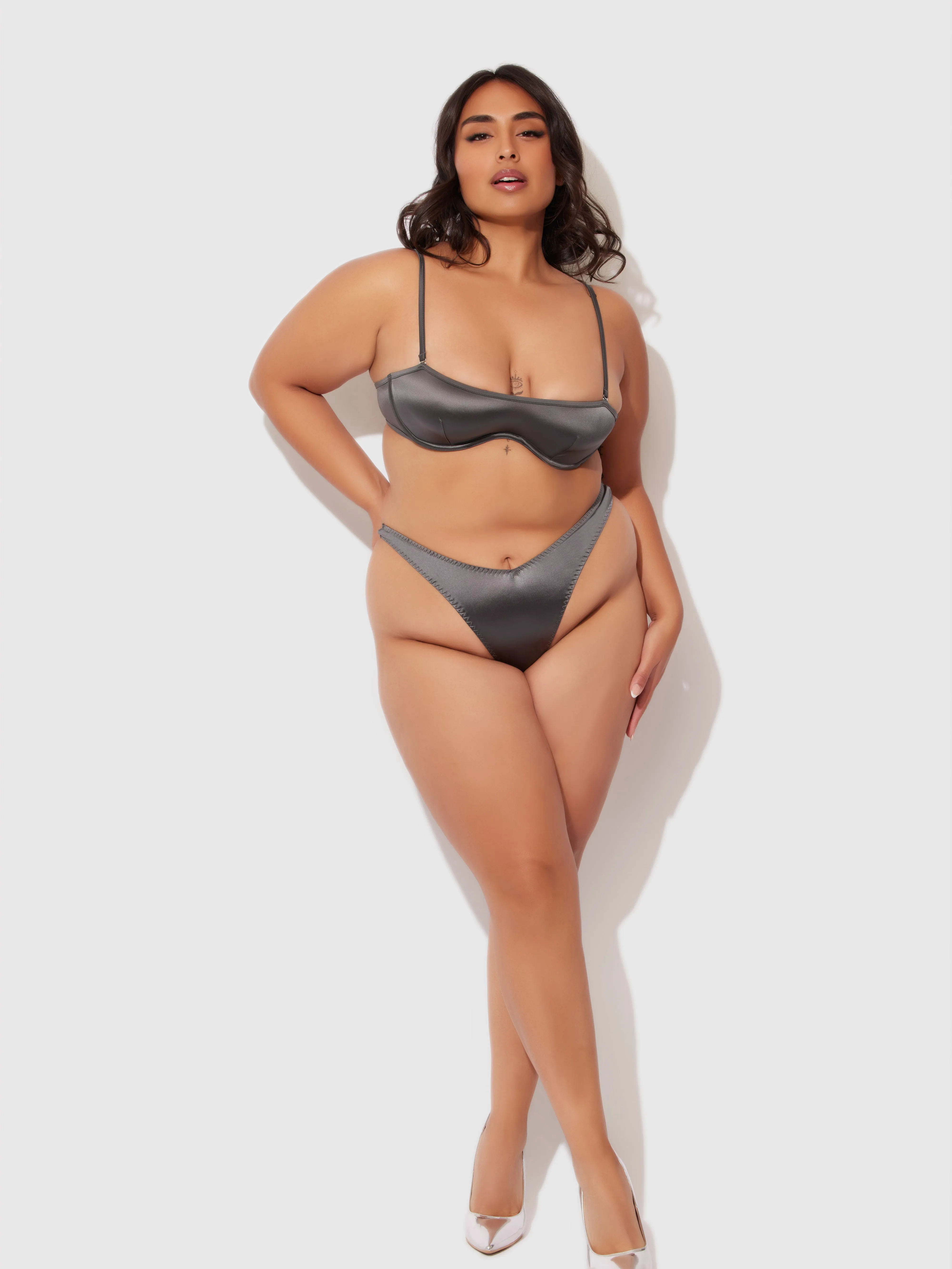 Neev Oil Slick Unlined Bandeau Bra