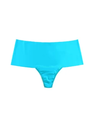 Plus Size BreatheSoft® High Rise Thong Exclusive Fresh Teal Blue
