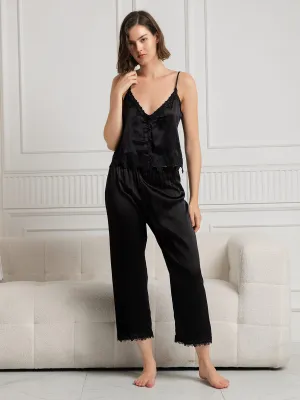 Pure Silk Casual Cami & Pants Pajama Set