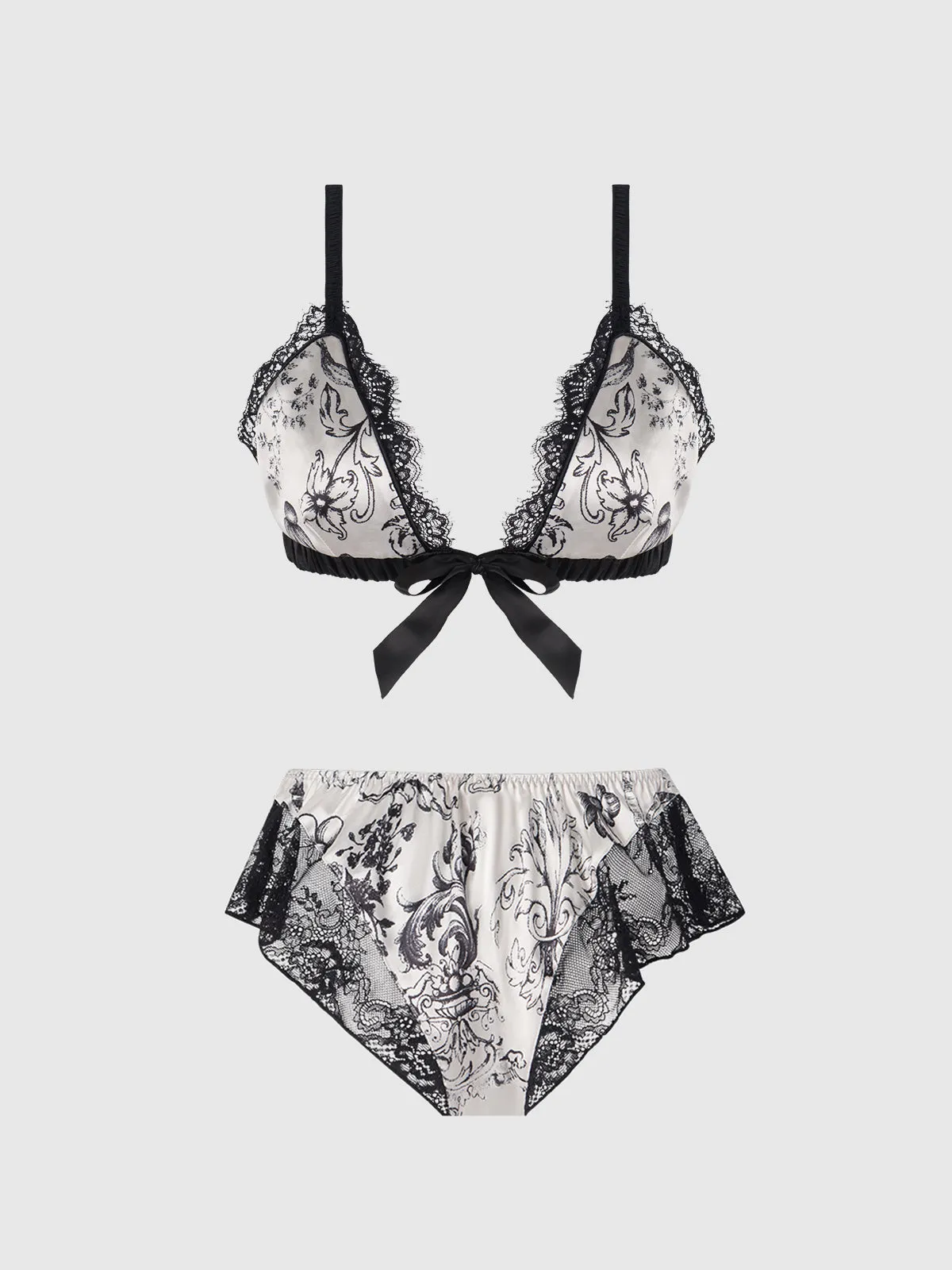 Scarlett Satin Sleep Bra & Shorty Set