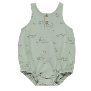 Sleeveless Bubble Romper - Dino