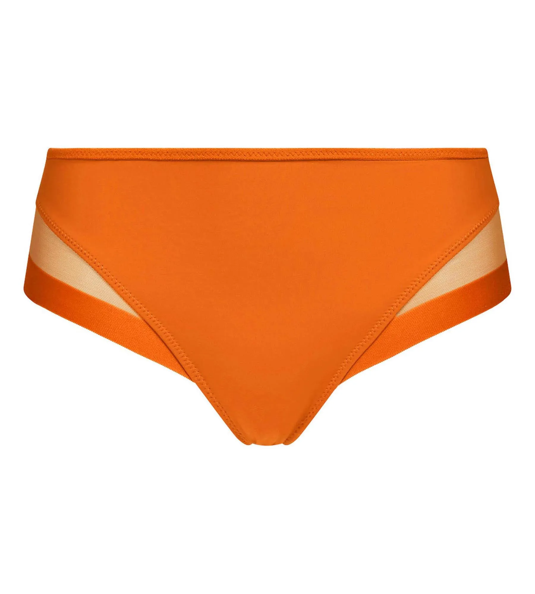 Slip femme en microfibre et tulle Mandarine Dim Generous