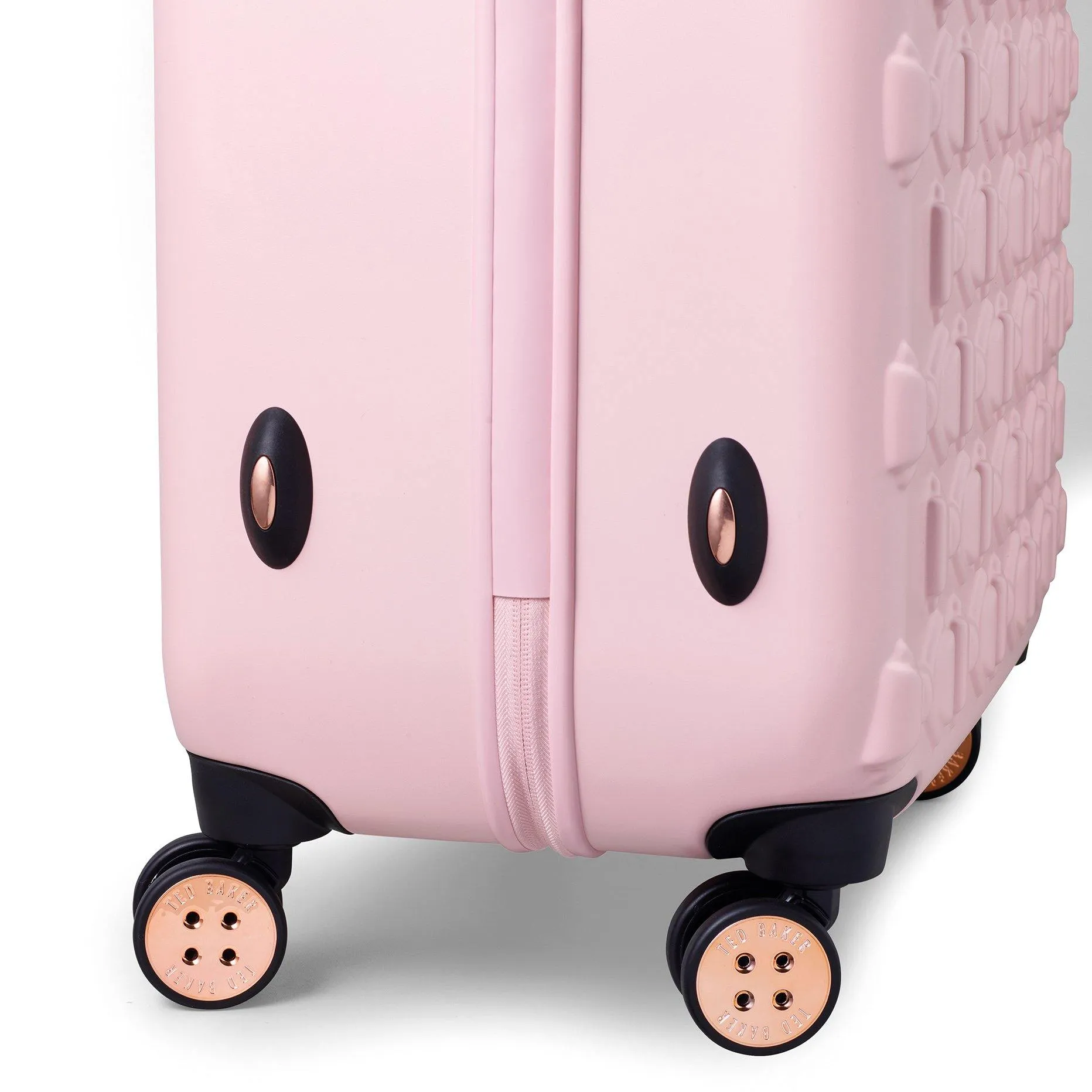 Ted Baker Beau Checked-Medium -Wheel Medium Luggage