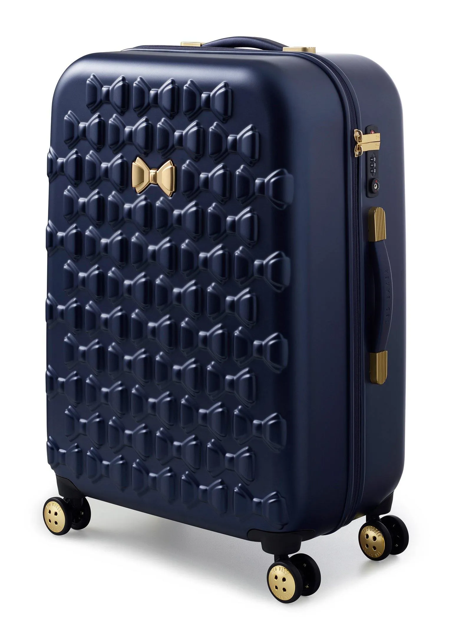 Ted Baker Beau Checked-Medium -Wheel Medium Luggage