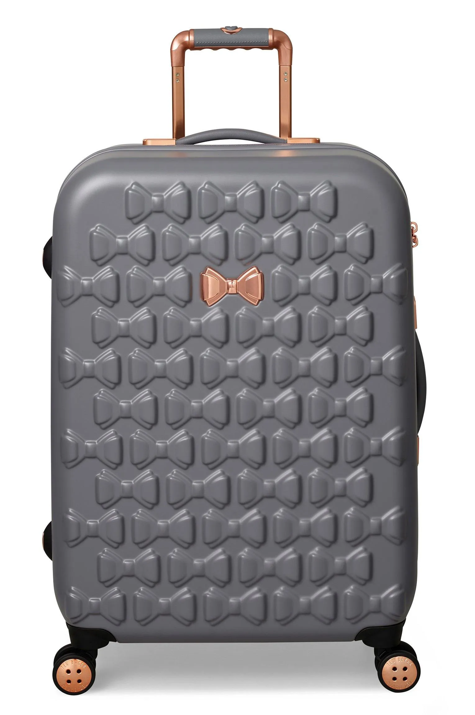 Ted Baker Beau Checked-Medium -Wheel Medium Luggage