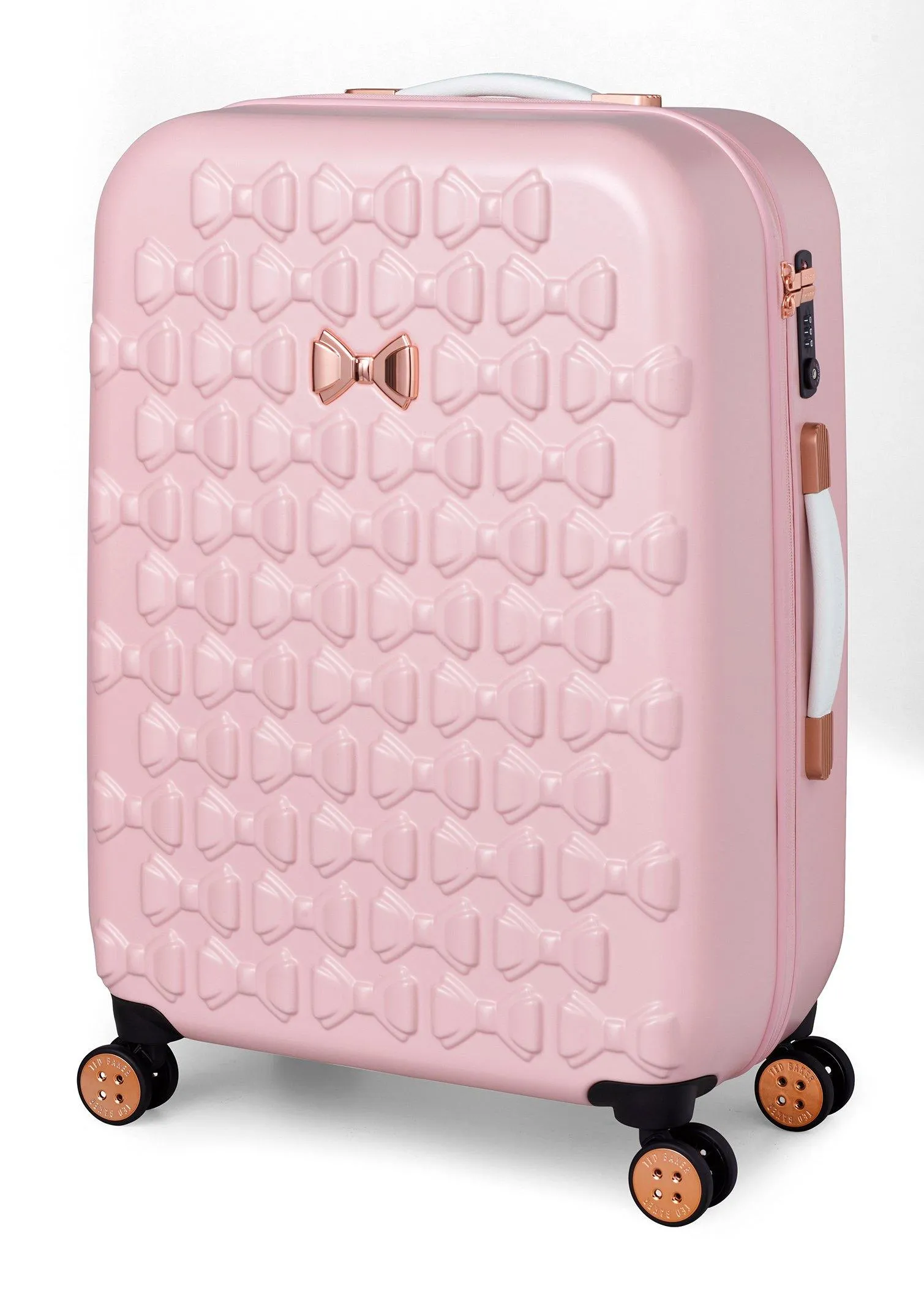 Ted Baker Beau Checked-Medium -Wheel Medium Luggage
