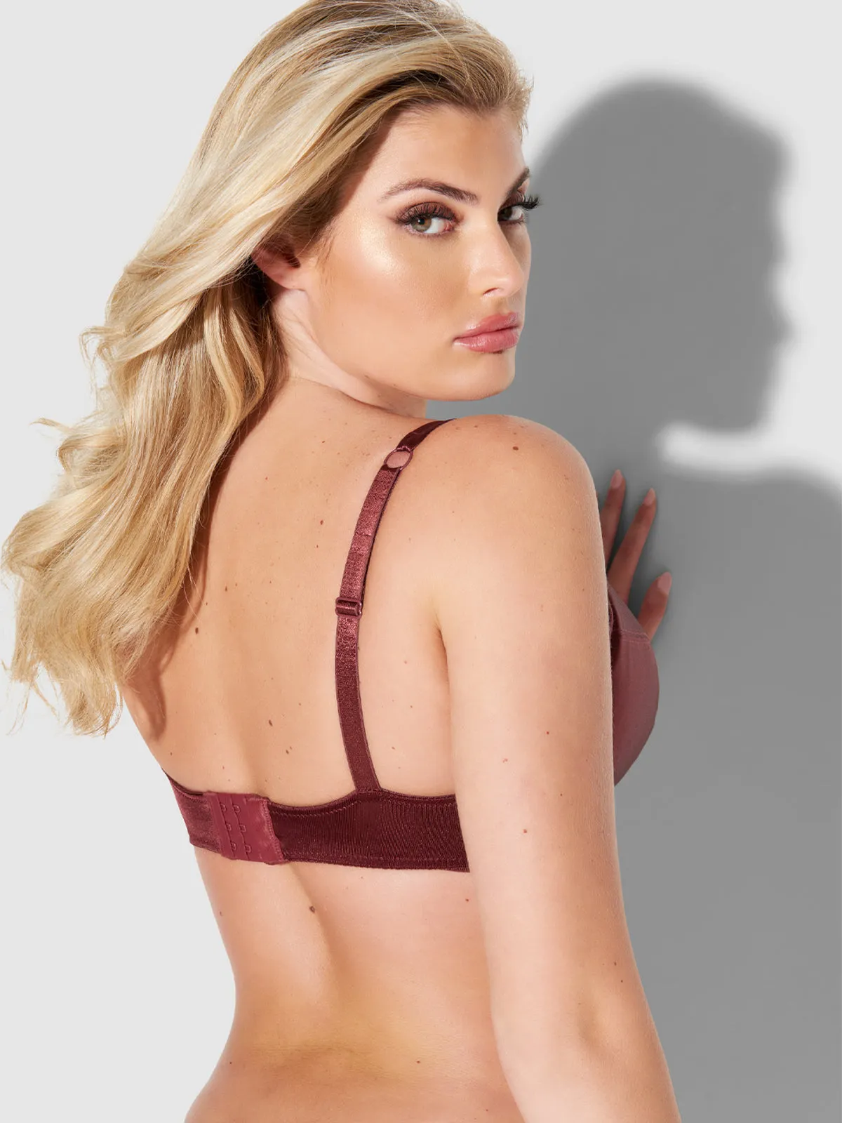 Va Va Voom Satin Full Figure Push Up Bra