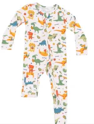 Veggie Dinos 2-Way Zipper Romper