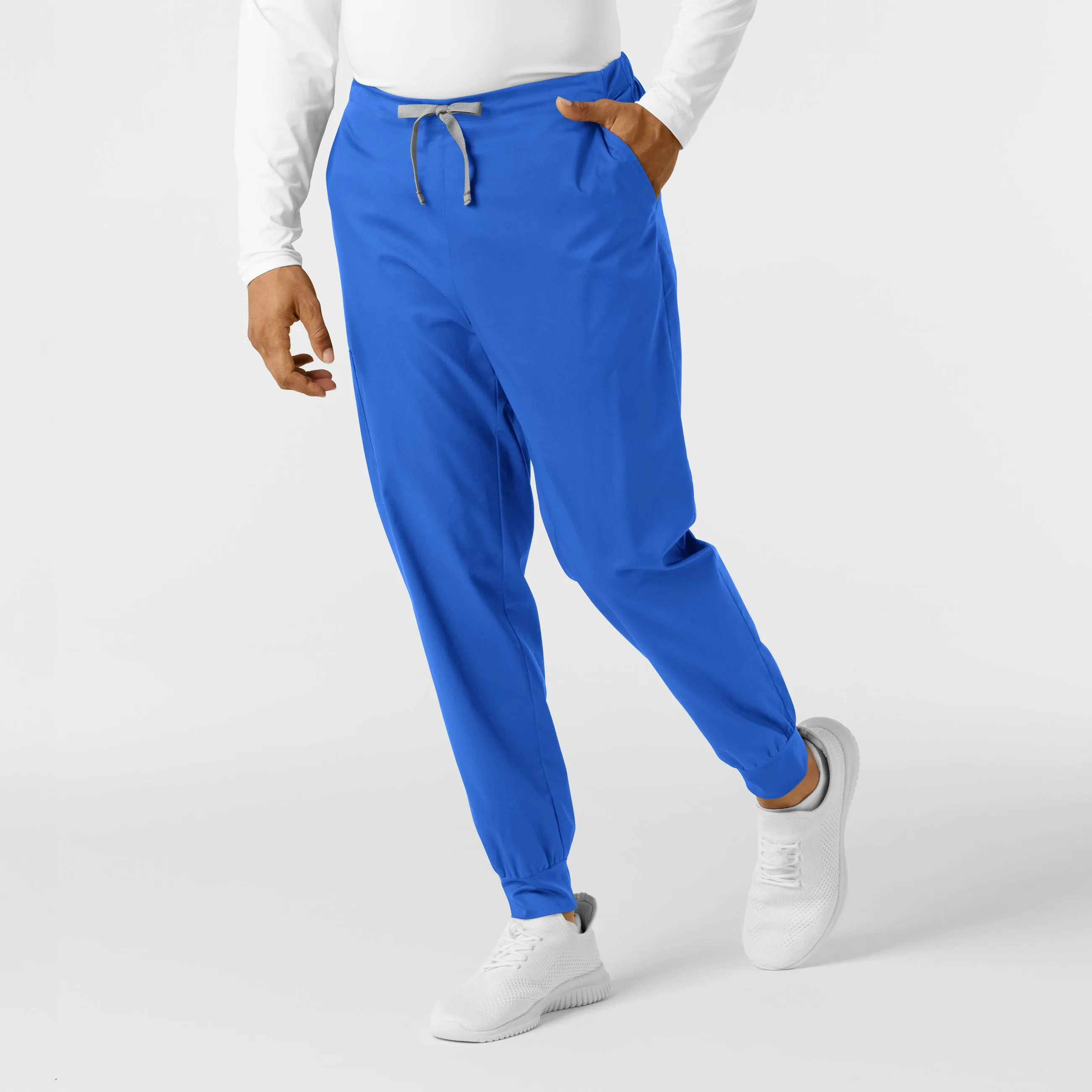 WORK Men's Cargo Jogger Scrub Pant - Royal