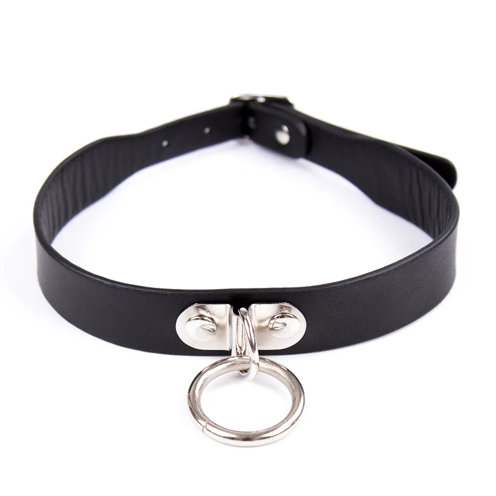 Yiwu Faux Leather Non-Swivel O-Ring Collar