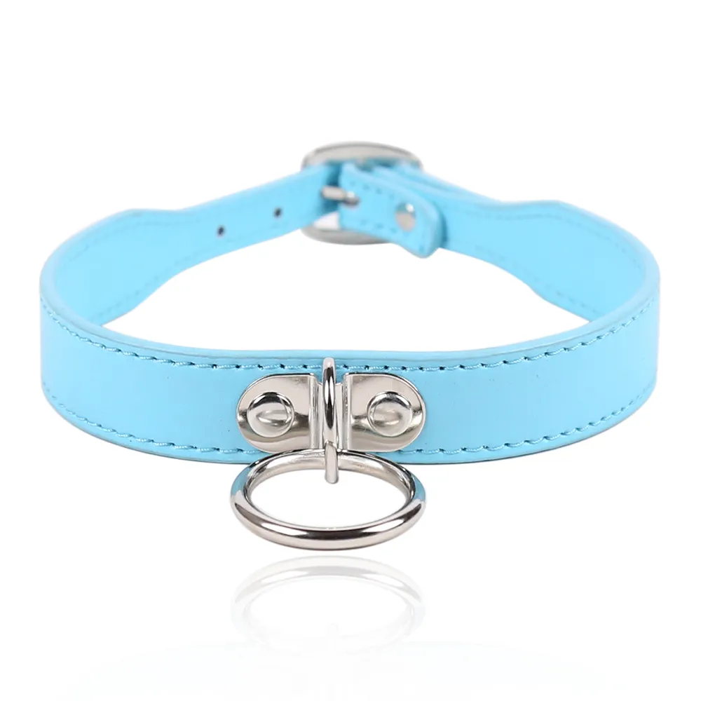 Yiwu Faux Leather Non-Swivel O-Ring Collar